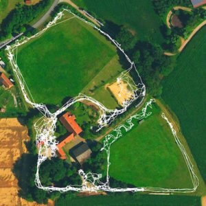 Laufwege auf dem Steigerwald.Trail